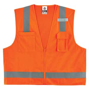 GLoWEAR L/XL Orange Hi-Vis Type R Class 2 Economy Surveyors Vest