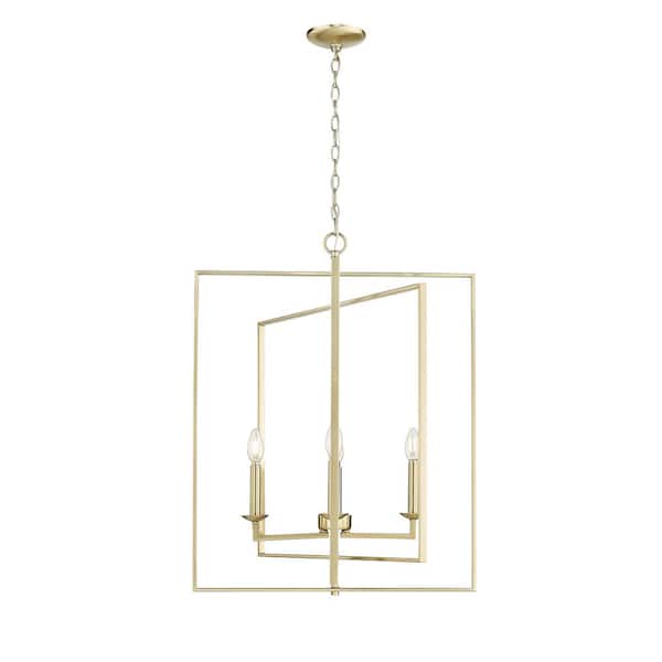 Nellis 26 in. 4-Light Modern Gold Pendant Light