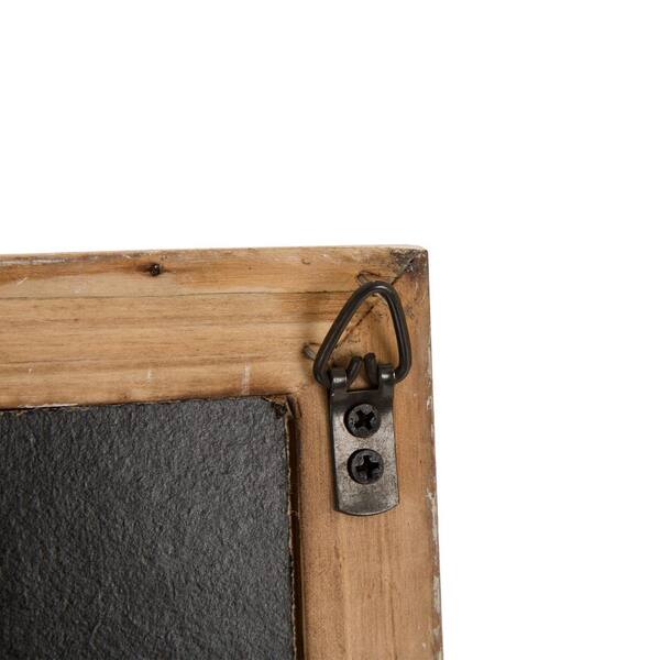 Glitzhome 19 75 H Farmhouse Wooden Chalkboard Barn Door Memo Board Wall Decor 1505202706 The Home Depot