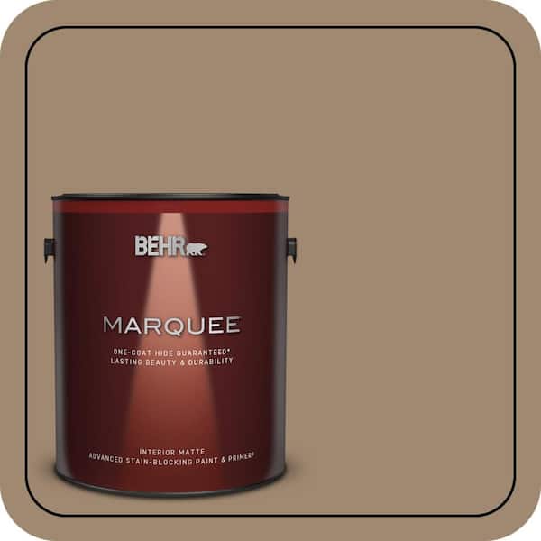 BEHR MARQUEE 1 gal. #700D-5 Toffee Crunch One-Coat Hide Matte Interior Paint & Primer