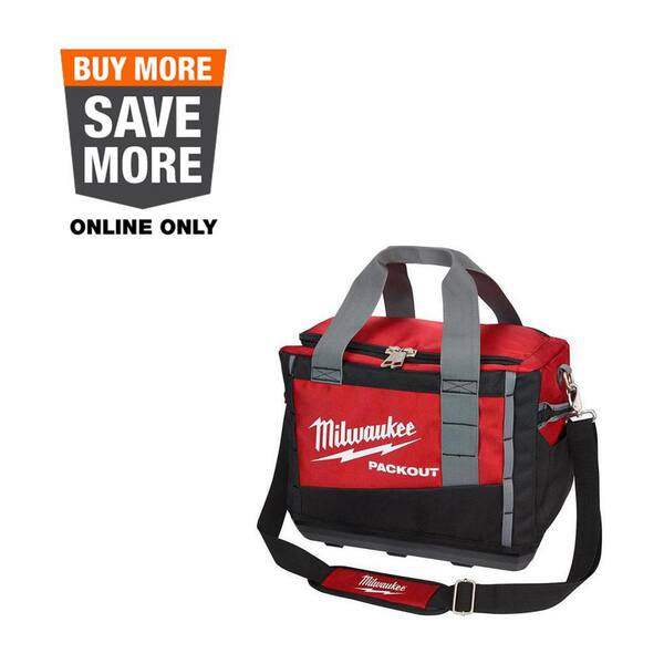 Milwaukee Packout 15" Ballistic Nylon Tool Bag (Black/Red) 48-22-8321