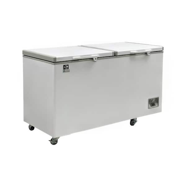 59.5 in. 14.36 cu. ft. Manual Defrost Solid Top Commercial Chest Freezer BD550 in White