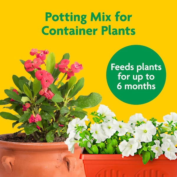Miracle-Gro - Potting Mix 50 qt. For Container Plants, Flowers, Vegetables, Shrubs, Feeds up to 6 Months