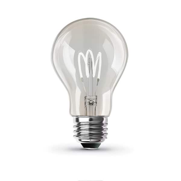 Feit Electric 40-Watt Equivalent A19 Dimmable H Shape Filament Clear Glass E26 Vintage Edison LED Light Bulb, Daylight