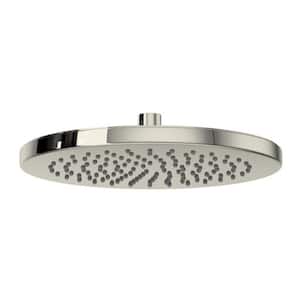 1-Spray Pattern 10 in. Ceiling Mount Fixed Showerhead in Polished Nickel