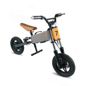 12 in. Children's Outdoor Off-road Electric Bicycle in Gray