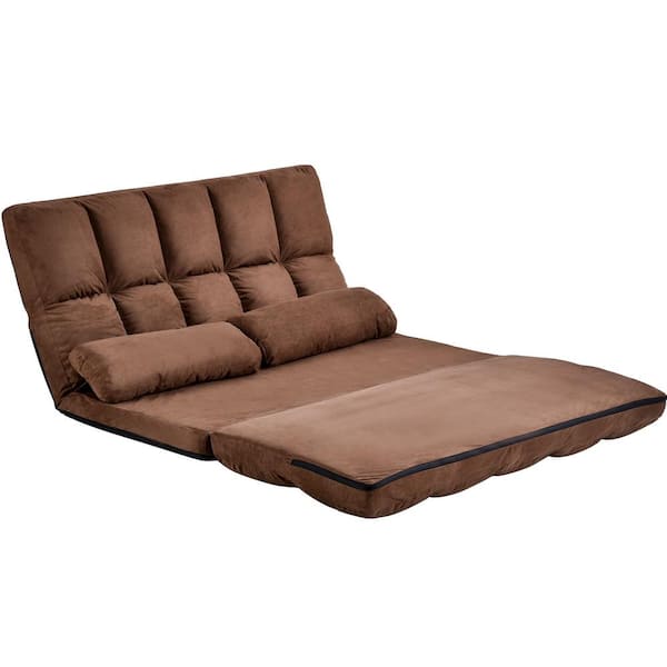 Magic Home Brown Color Double Chaise, Double Chaise Lounge Leather