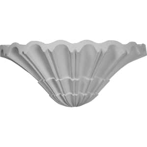 7-1/2 in. x 8 in. x 16-1/8 in. Primed Polyurethane Sea Shell Sconce