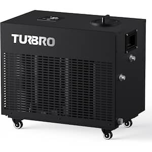 1-Person 9.3K BTU 0 jet Smart Ice Bath Cold Plunge Chiller Timer, Dual Filters, Ozone Generator, Wheels, Insulated Pipes