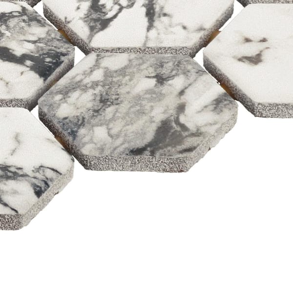 Daltile Lamora Capri 3 in. x 3 in. Glazed Ceramic Hexagon Mosaic
