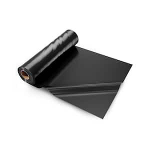 10 Mil Plastic Sheeting, Heavy Duty 20 x 100 ft. Black Roll, Polyethylene Tarp for Crawl Space Vapor Barrier and Multi