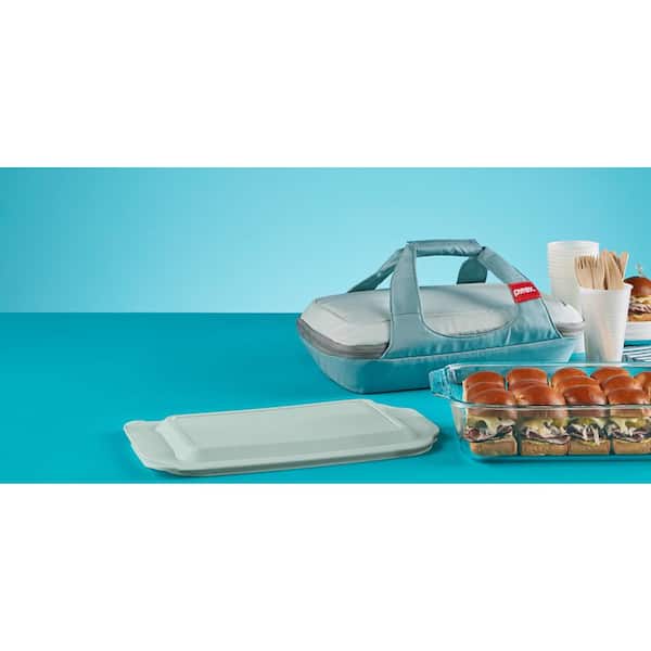 PYREX Clear 4-Piece Glass Bakeware Set in the Bakeware department at
