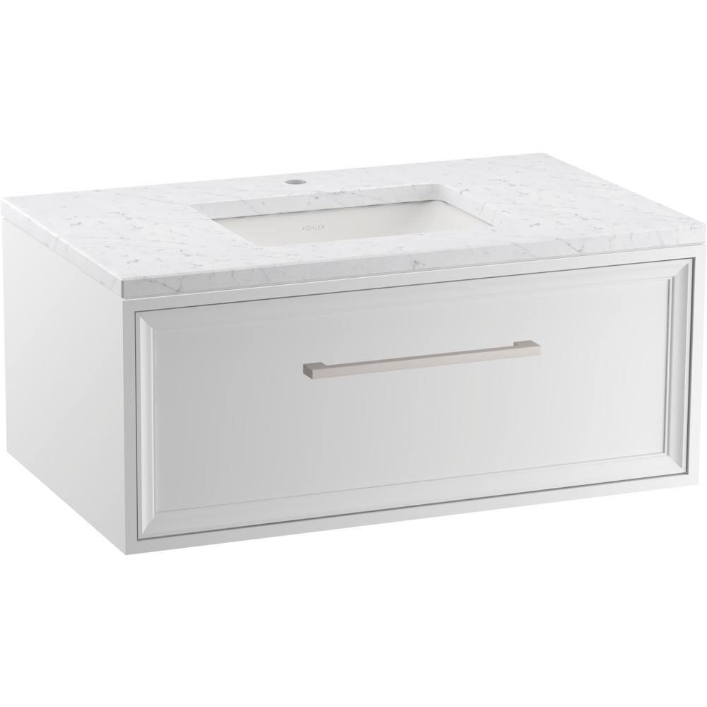 KOHLER Lodern 37 in. W x 22 in. D x 17 in. H Single Sink Floating Bath ...
