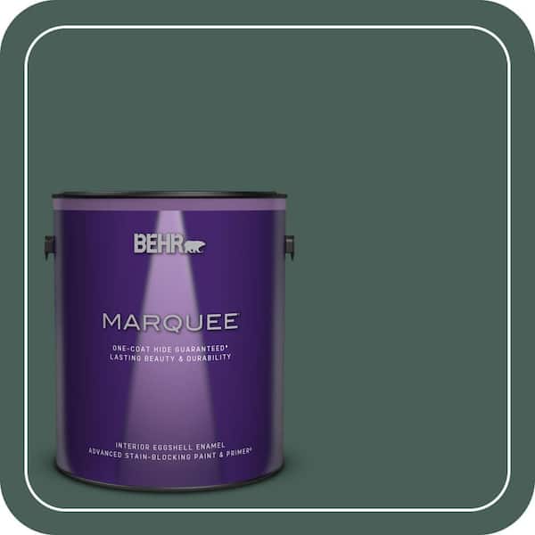 BEHR MARQUEE 1 gal. #M440-7 Rainforest One-Coat Hide Eggshell Enamel Interior Paint & Primer