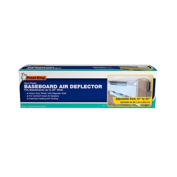 Floor Vent Frost King Air Deflector, Heavy Duty Clear Plastic