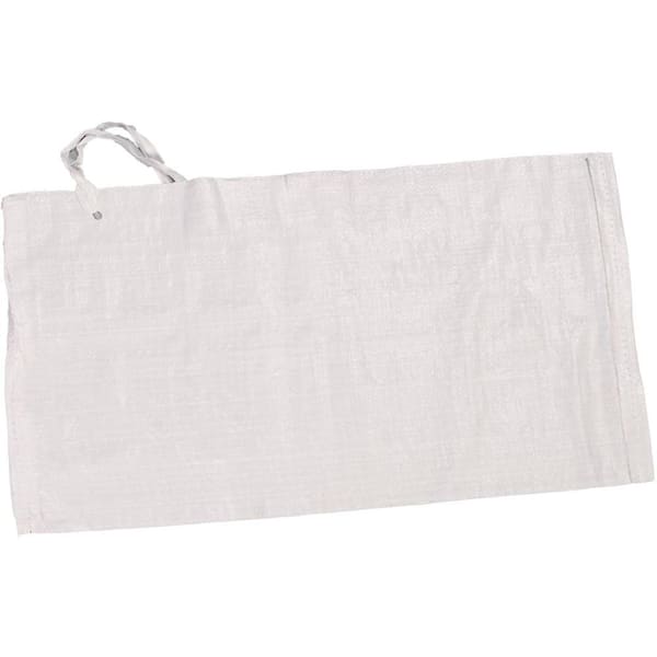 14 in. x 26 in. White Polypropylene Sandbag (100-Pack)