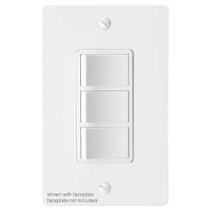 3-Function Rocker Combination Switch in White (120-Volt, 15 AMP)