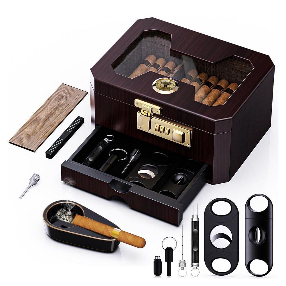 humidor for tobacco The Smoke Can CONSTRUCTION Retaining ring with top fixed Acid Kuba Kuba 5-Cigar Humidor