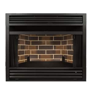 Universal Circulating Zero Clearance 32 in. Ventless Dual Fuel Fireplace Insert
