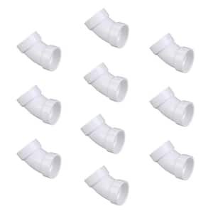 2 in. PVC DWV 45-Degree Hub x Hub Elbow Fitting (10-Pack)