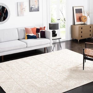 Trace Ivory 8 ft. x 10 ft. High-Low Area Rug