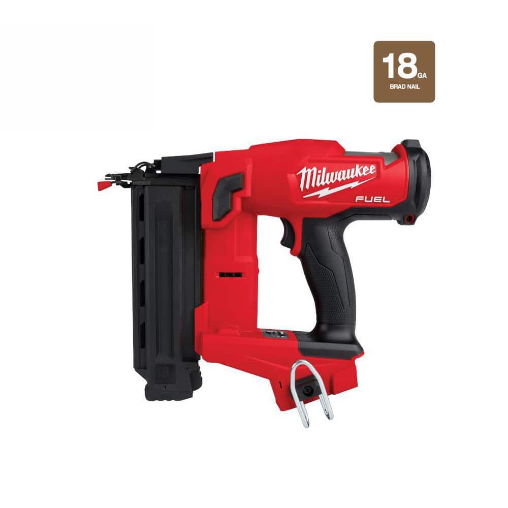 Milwaukee M18 FUEL 18-Volt Lithium-Ion Brushless Cordless Gen II 18-Gauge  Brad Nailer (Tool-Only) 2746-20 - The Home Depot