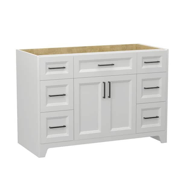 Beaumont Decor Hampton 48-in Gray Bathroom Vanity Cabinet Beaumont Decor Hampton 48-in Gray Bathroom Vanity Cabinet
