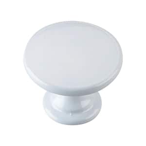 Marseille Collection 1-3/4 in. (45 mm) White Transitional Cabinet Knob