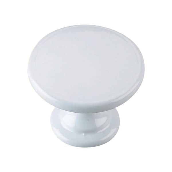 Richelieu Hardware Marseille Collection 1-3/4 in. (45 mm) White Transitional Cabinet Knob