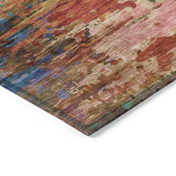 Chantille Machine Washable Indoor/Outdoor Abstract ACN2035 Sage 1 ft. 8 in. x 2 ft. 6 in. Accent Rug