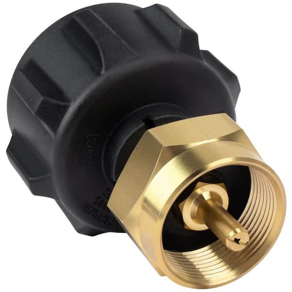 Unbranded Solid Brass Propane Refill Adapter Conversion Kit for Fill 1 lb. Bottles from 20 lb. Tank