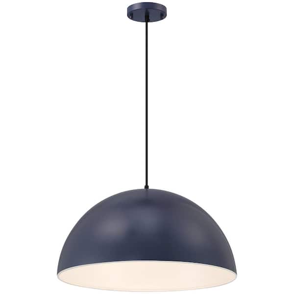 Access Lighting Huck 60-Watt 1-Light Navy Shaded Pendant Light 23768 ... - Navy Outdoor Lighting