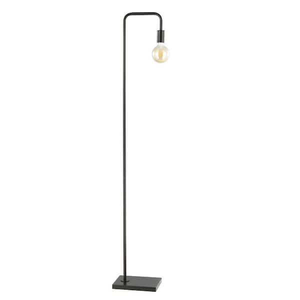 Bran 60 in. Dark Gray Floor Lamp