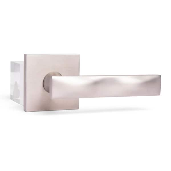 McBowery Essex Satin Nickel Passage Hall/Closet Modern Door Handle (Left Hand)