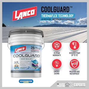 Coolguard 5 Gal. Insulating Elastomeric White Roof Sealer