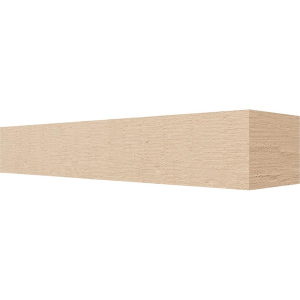 Ekena Millwork 6-in. x 4-in. x 24-in. Block Woodgrain, Primed Tan Timberthane Polyurethane Rafter Tail Brace