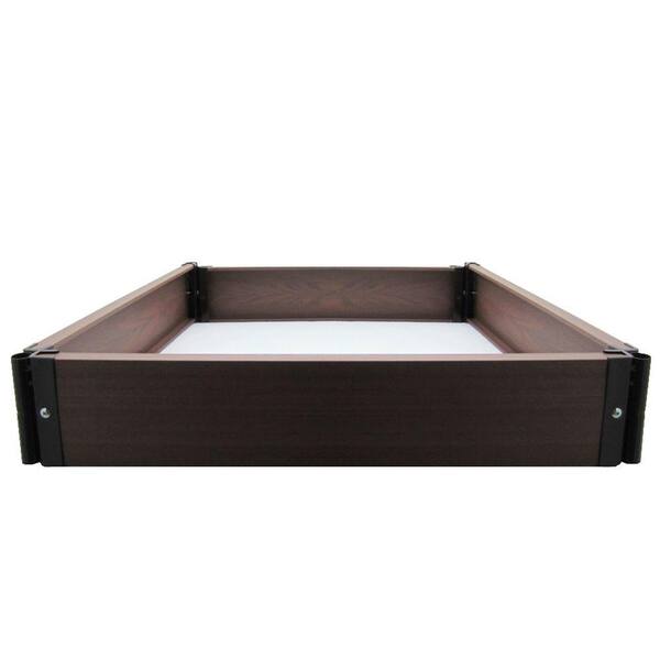 Viagrow Build Your Own 24 in. x 24 in. Composite Raised Garden Bed Kit
