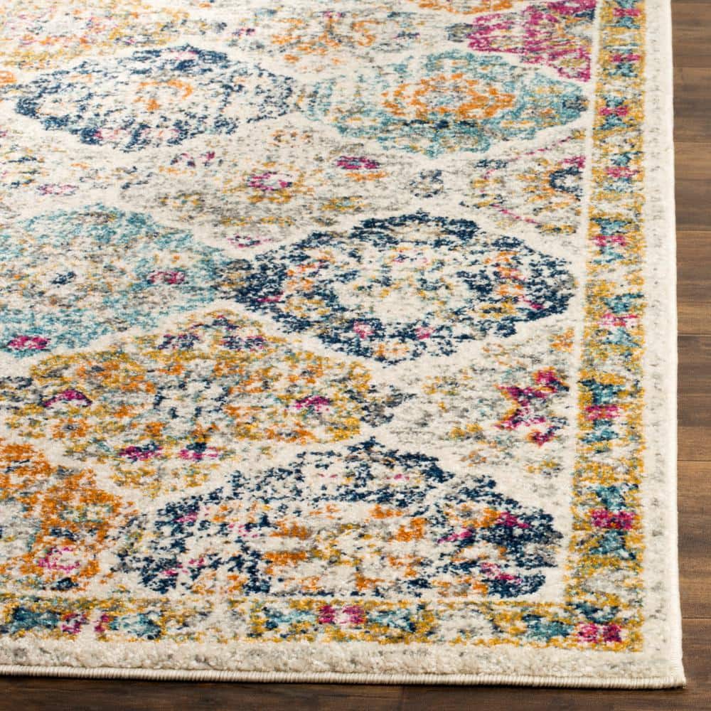 Reversible Hand-Knotted Blue Cotton & Synthetic 8' x 10' Area Rug