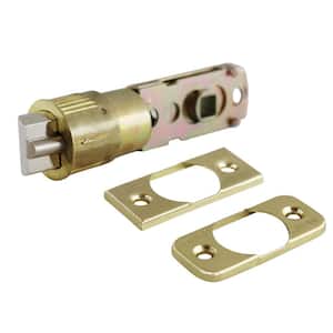 Universal Brass 6-Way Entry Latch with 2 Faceplates (Rectangular and Radial Corner)