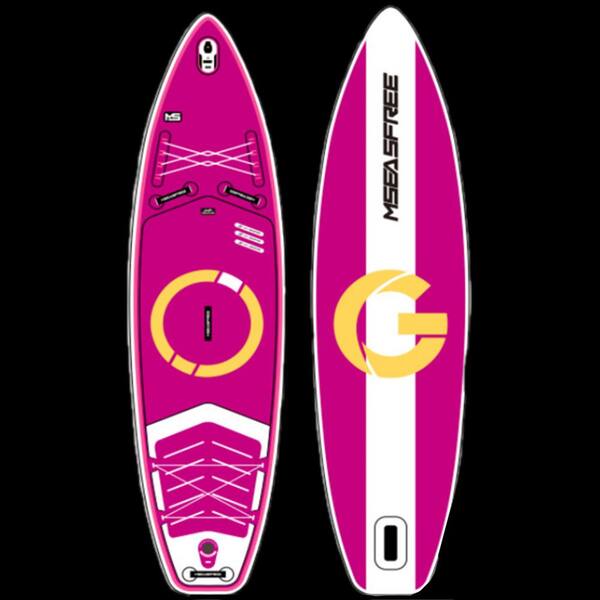 Afoxsos 11 ft. Baby Pink PVC Inflatable Stand Up Paddle Board with