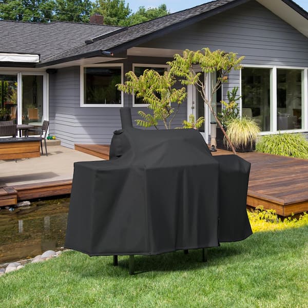 SHINESTAR Grill Cover for Char Griller E1224 2121 Kingsford Barrel Charcoal Grill 30 in. Heavy Duty Waterproof Smoker Cover 00ABB009 HD35US The Home Depot