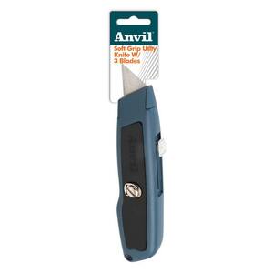 Soft Grip Utility Knife with 3 Blades