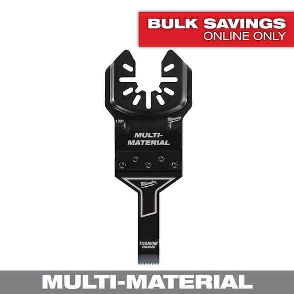 Milwaukee 3/8 in. Titanium Bi-Metal Universal Fit Wood and Metal Cutting Multi-Tool Oscillating Blade (1-Pack)