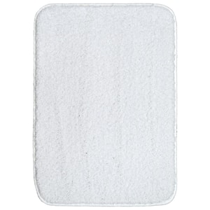 Gramercy White 17 in. x 24 in. Solid Polypropylene Bath Mat