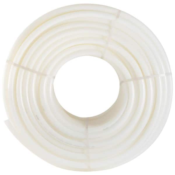 7 ft. 500 ft. 1 in. White PEX-B Water Line, Non Oxygen Barrier Flexible Tubing for RV Plumbing Radiant Heating Pipe