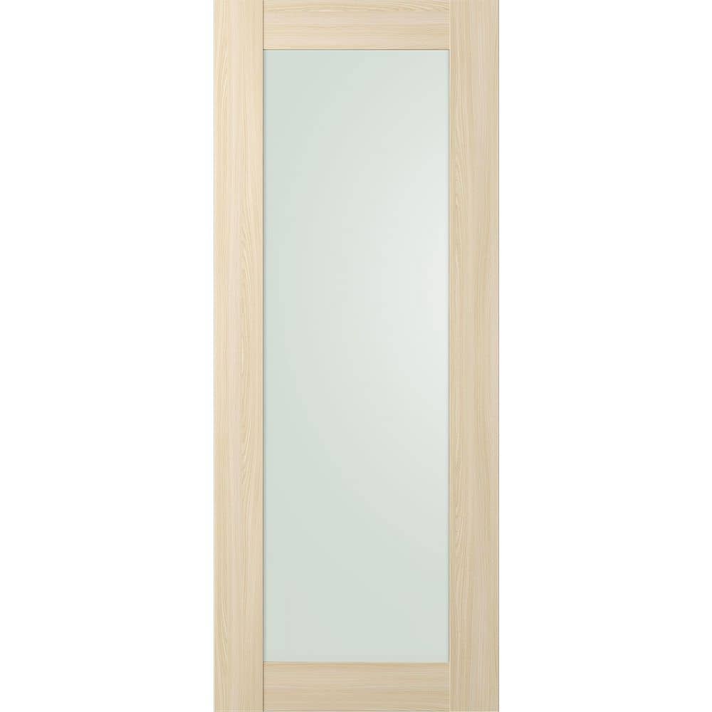 Avon 207 N 36 in. х 80 in. No Bore Full Lite Frosted Glass Loire Ash Solid Composite Core Wood Interior Door Slab price history on PriceWatchPro