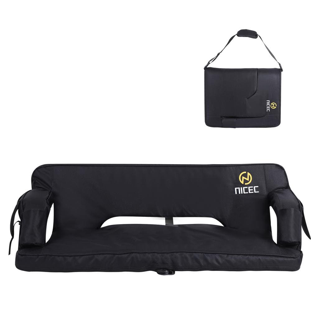 Stadium Seat Black Oversized Stadium Seats with Back Support Bleacher Seats