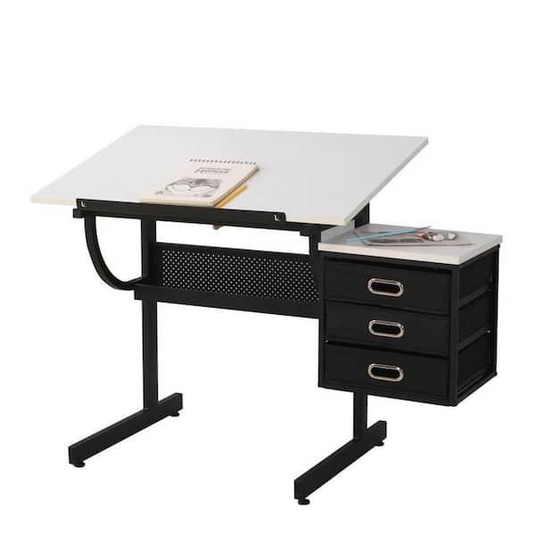 Drafting Table Height Adjustable Drawing Art Desk w/Stool for Artists/Students