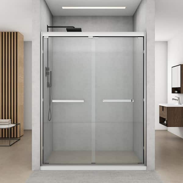 TOOLKISS 56 to 60 in. W x 76 in. H Sliding Semi Frameless