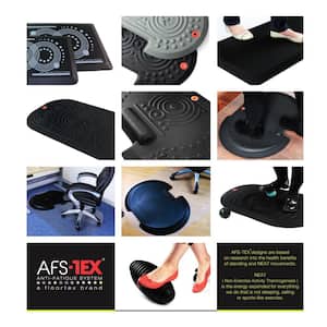 AFS-TEX System 2000 Black Active Anti-Fatigue Mat - 20 in. x 32 in.